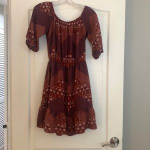 Cute neutral floral dress